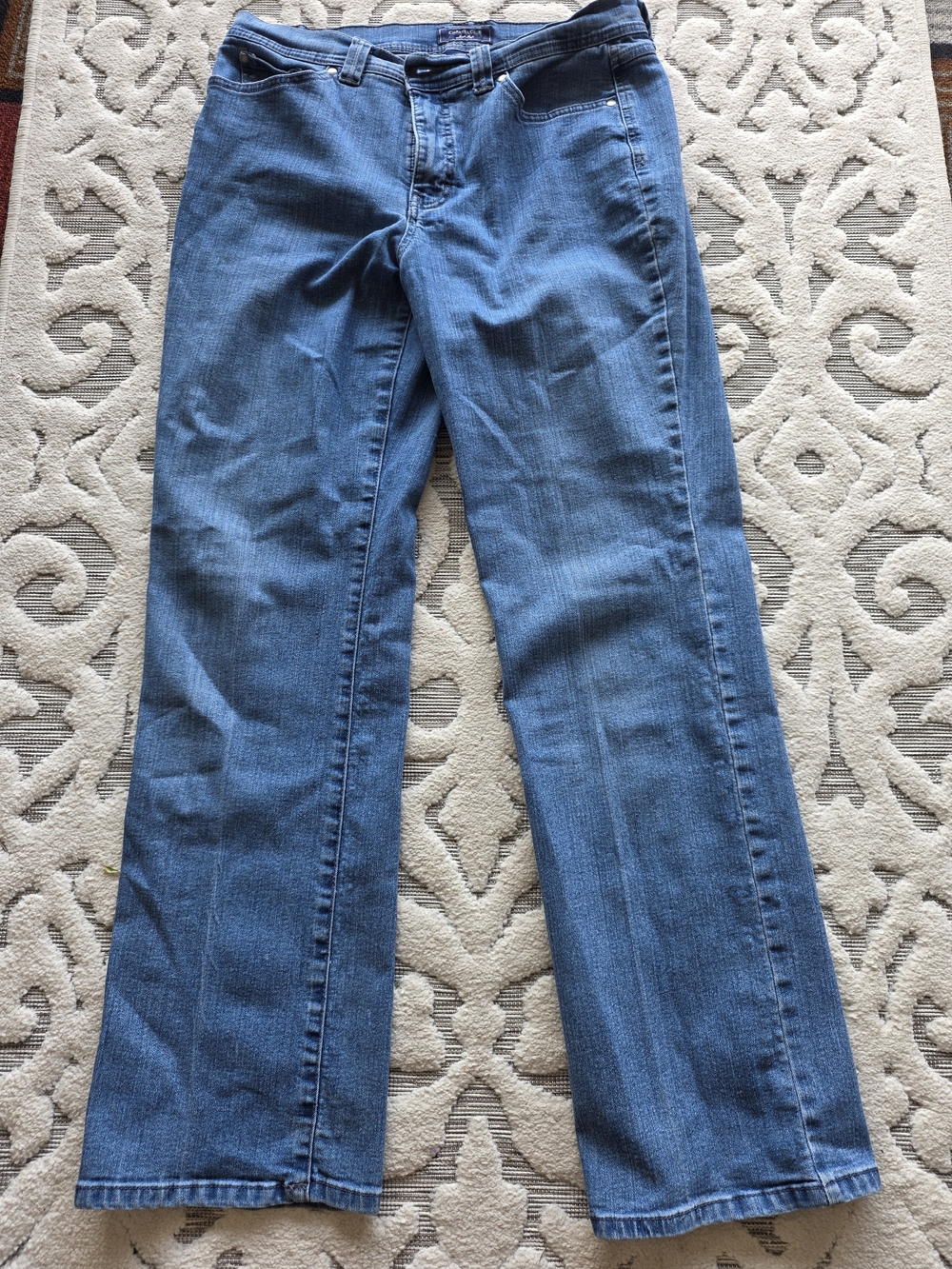 Charter Club Boot-Cut Jeans in Medium Blue Wash